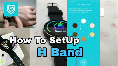 h band watch instructions.